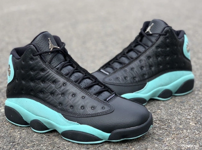 Island Black Air 414571-030 Retro Jordan 13 Green 0627